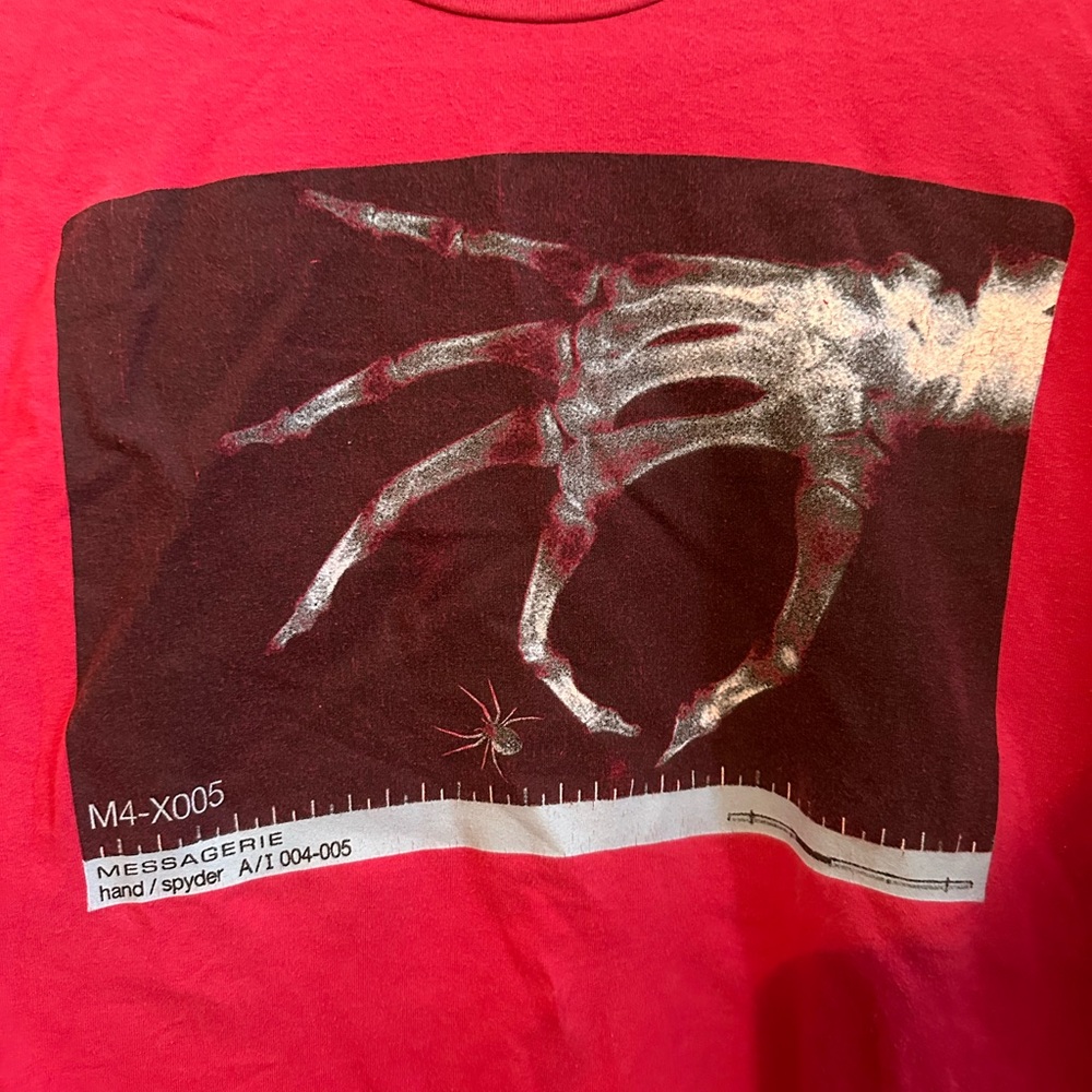 messagerie hand/Spyder Graphic Tee Men’s Medium Red Made In Italy
